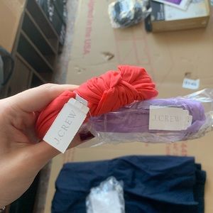 BUNDLE NWT J crew solid cotton knot headbands